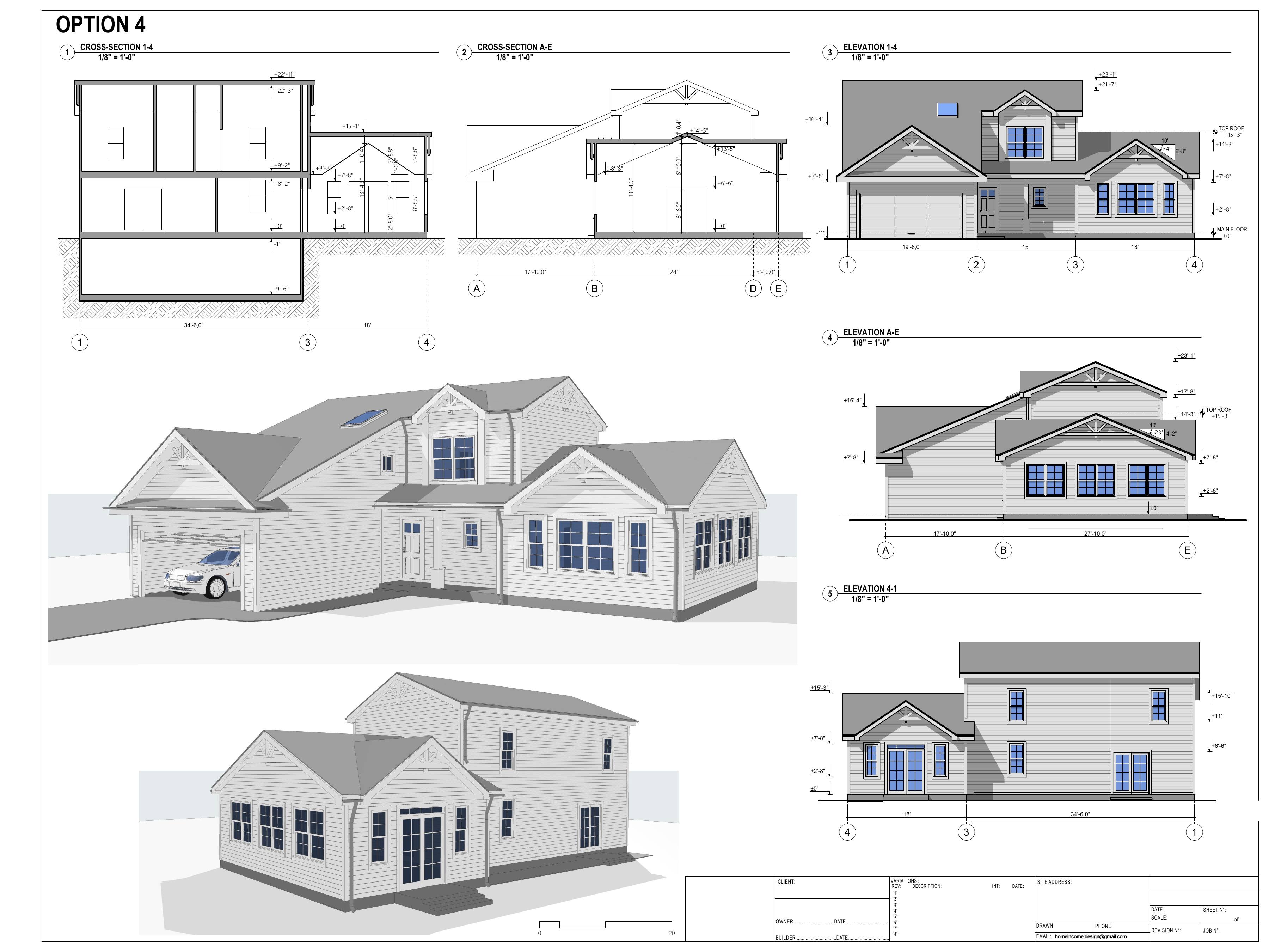 Architectural drawing sheet
