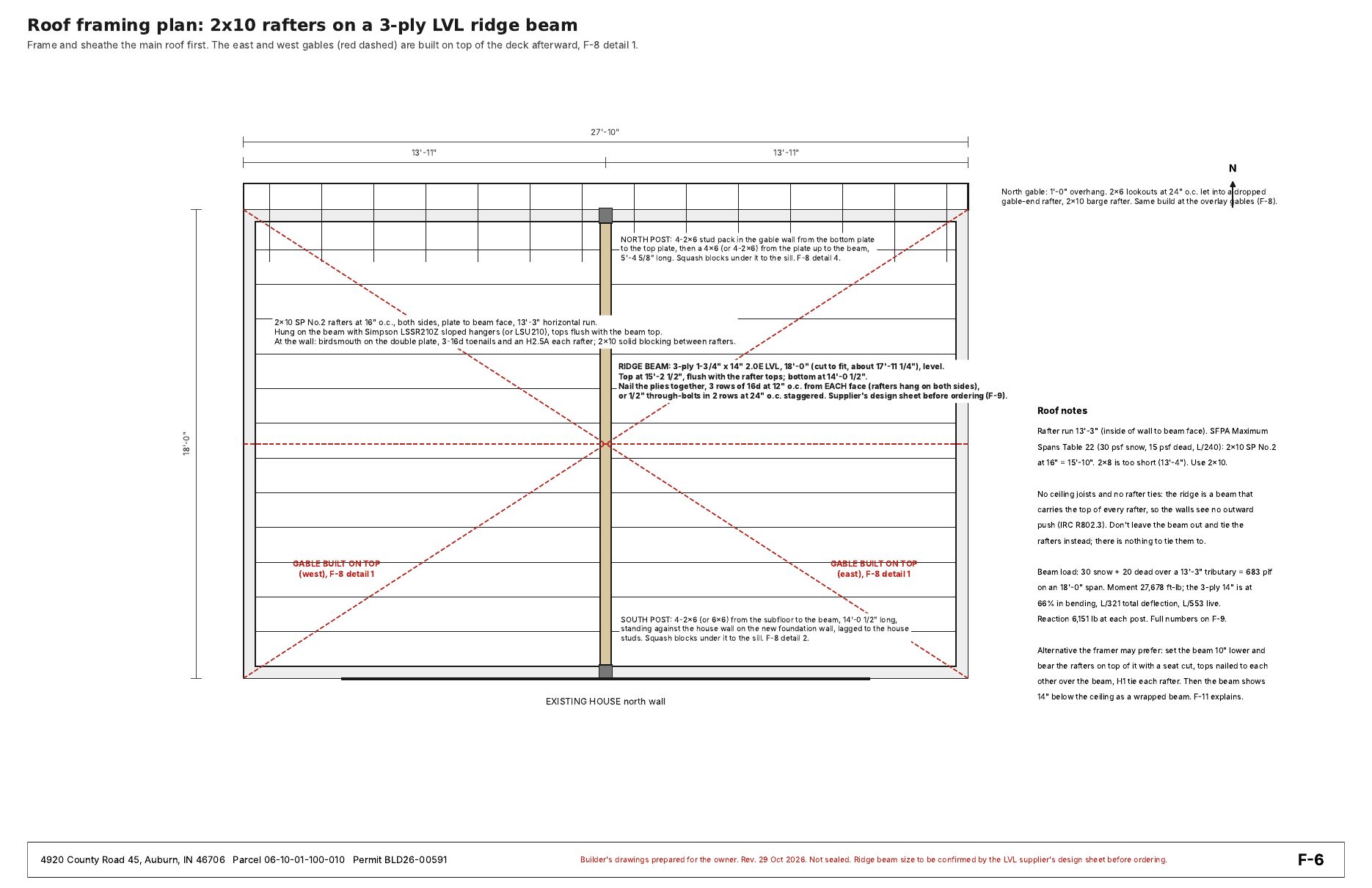 Framing set sheet F-6