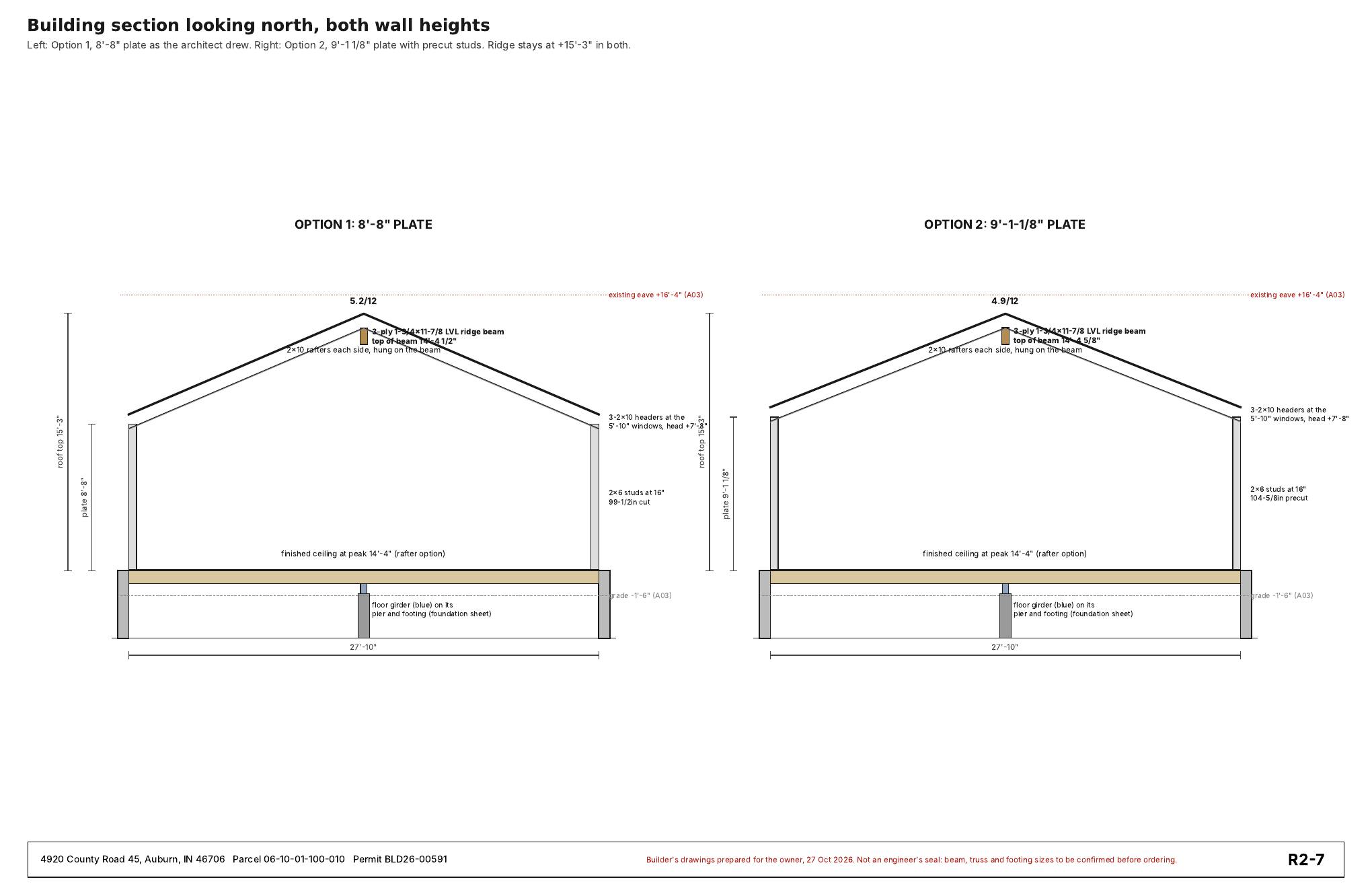 Roof Option 2 sheet 7