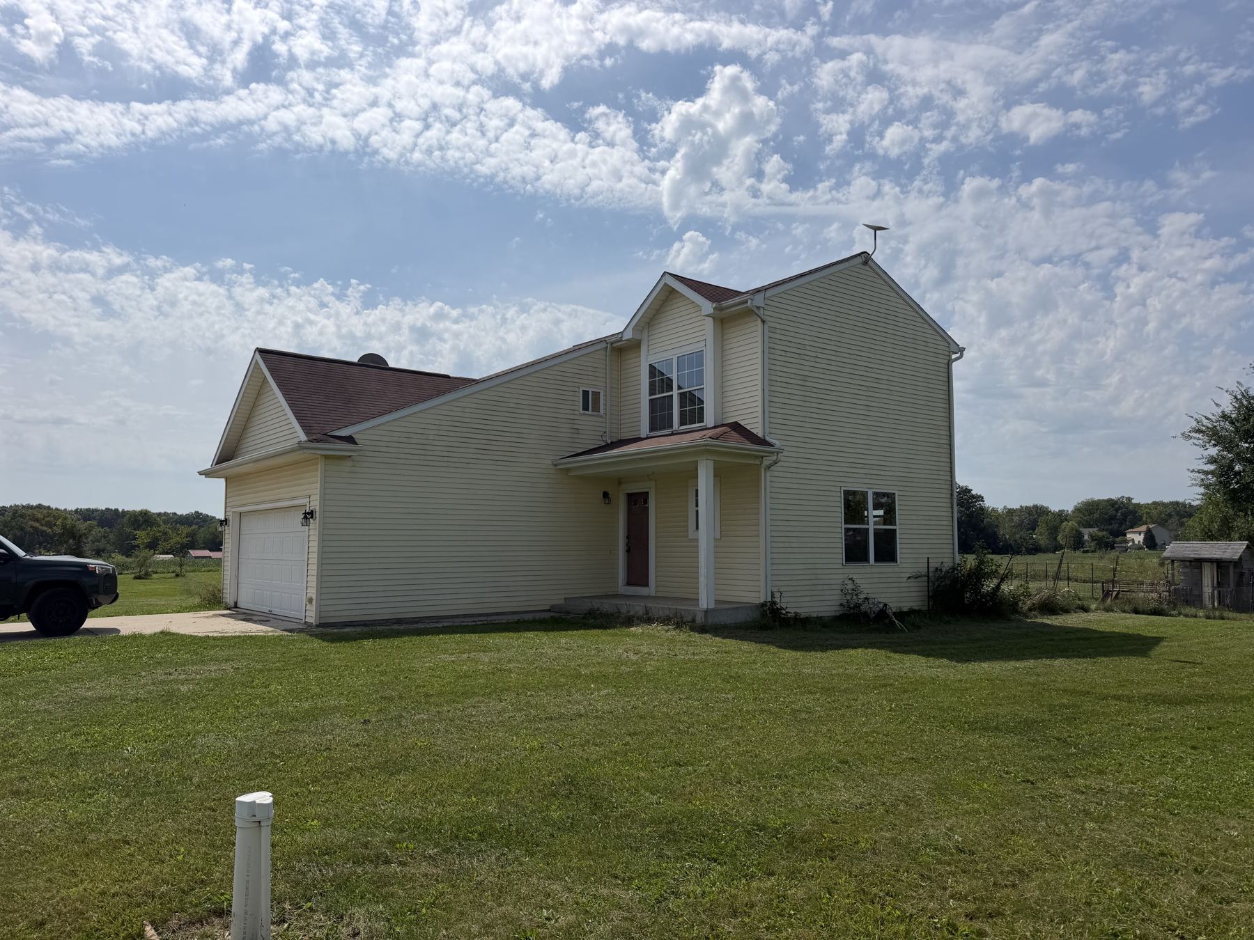 Front of the house from the driveway